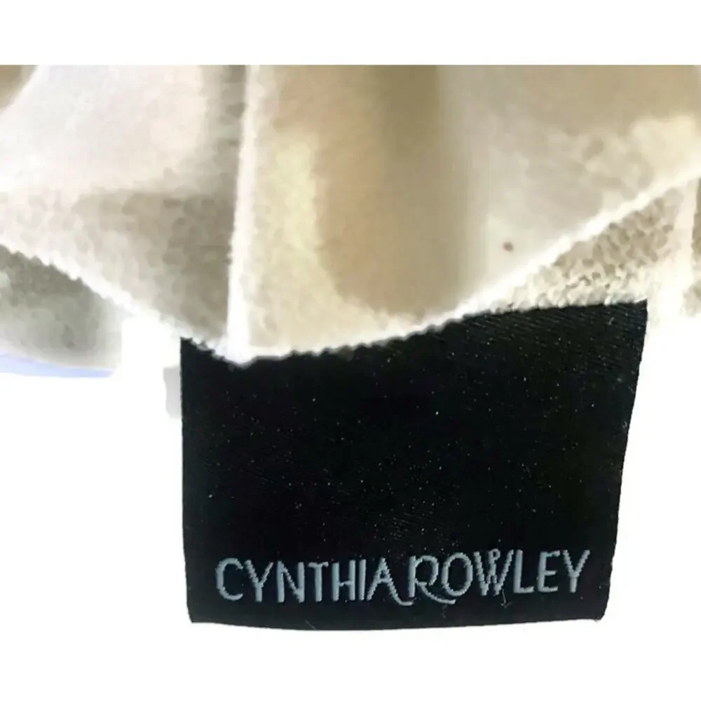 Cynthia Rowley Decorative Throw Pillow Cream Ivory Ruffles Round 14 Inches